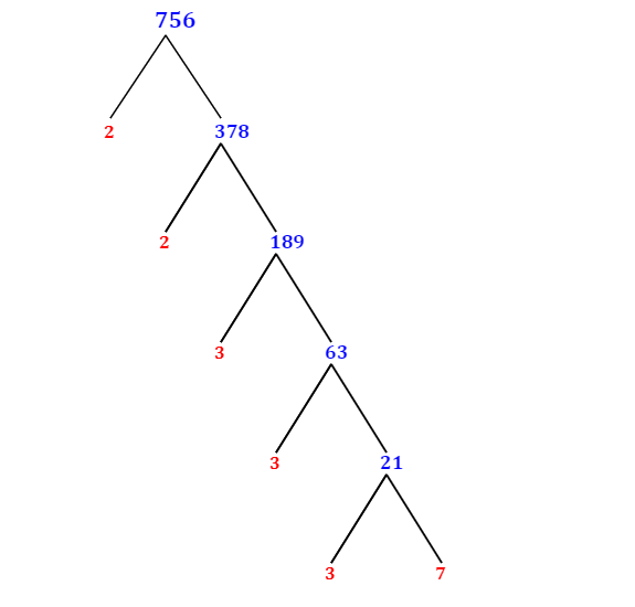 Prime Factorization Of 756 With A Factor Tree MathOnDemand